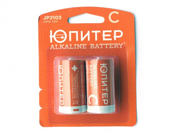 Батарейки ЮПИТЕР C LR14 1,5V Alkaline (2шт)