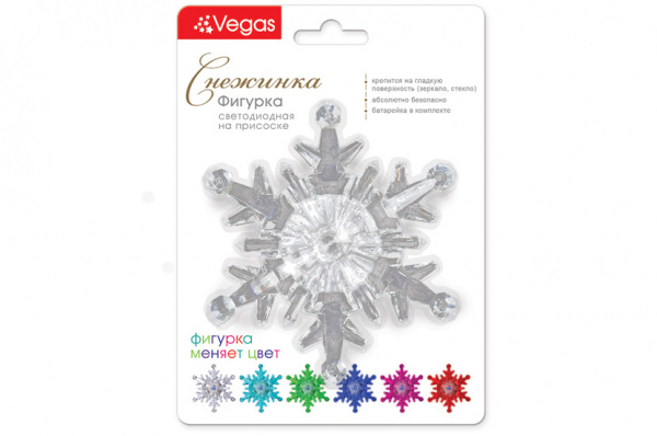 Фигурка Снежинка (10,5*10,5см) VEGAS 55055