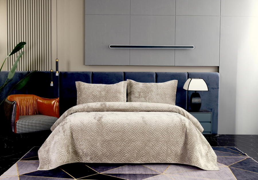 Покрывало Деварта (160*220см) беж Пок-Дв-160*220б