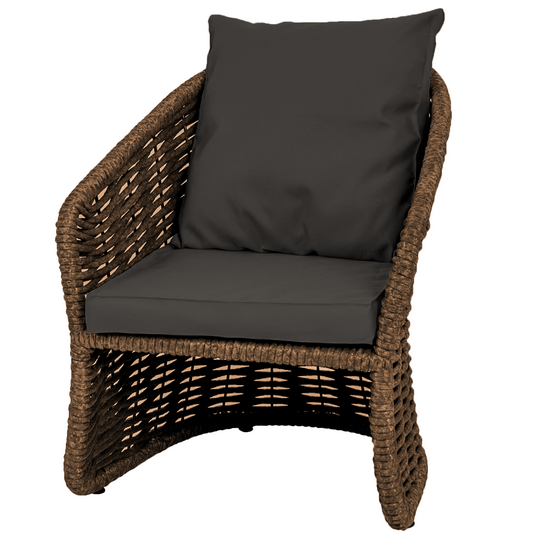 Кресло плетеное DeckWOOD Nova v1 серый (компл)*