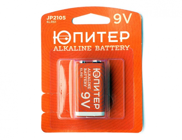 Батарейки ЮПИТЕР 6LR61(6LF22) 9V Alkaline (1шт)