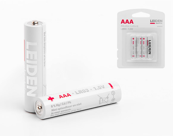Батарейки LEIDEN ELECTRIC AAA LR03 1,5V Alkaline (4шт)