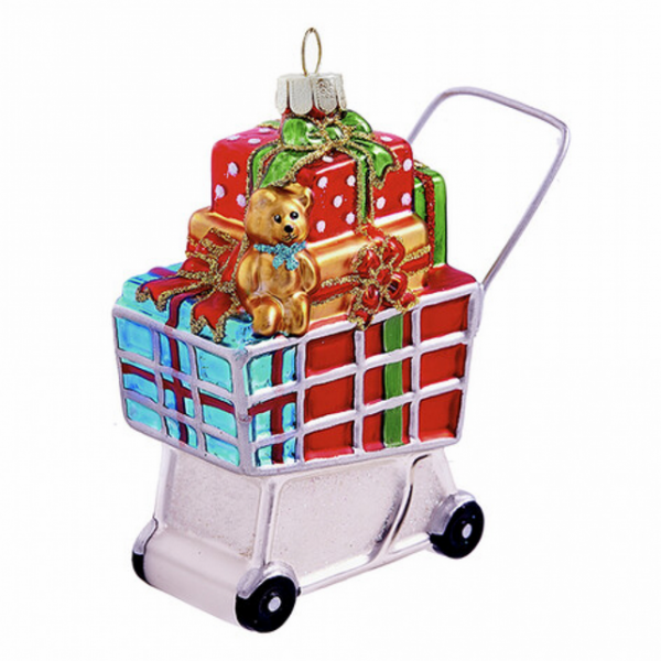 Тележка с подарками НГ (11см) GLT633