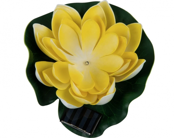 Светильник садовый YELLOW WATERLILY Uniel на солн батарее USL-S-827/PT060